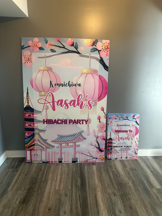 Custom foam backdrop