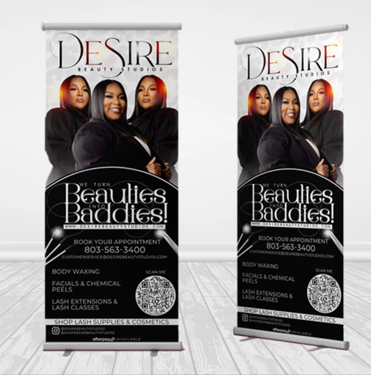 Retractable banner (PRINT READY)