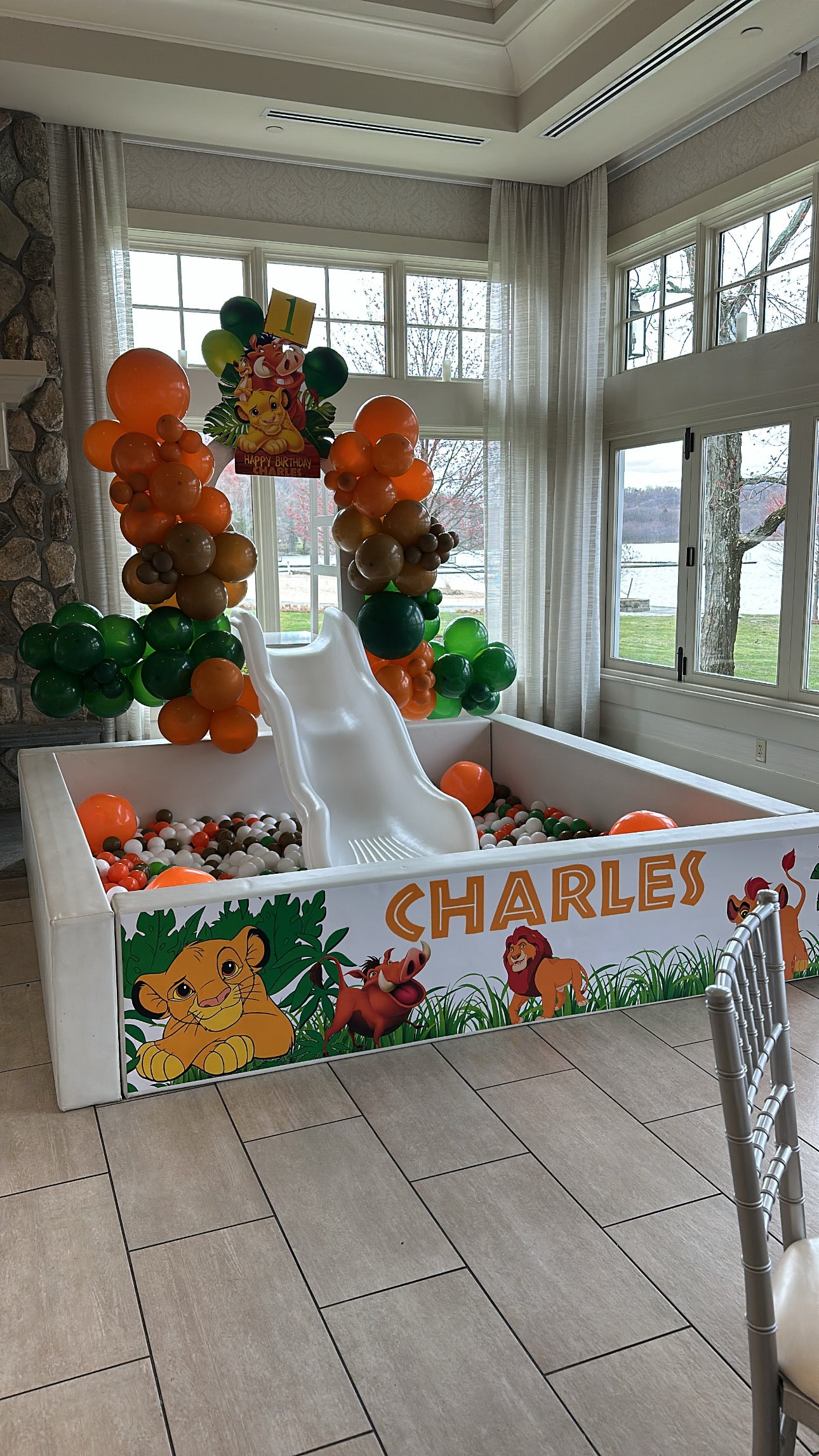 Ball pit banner