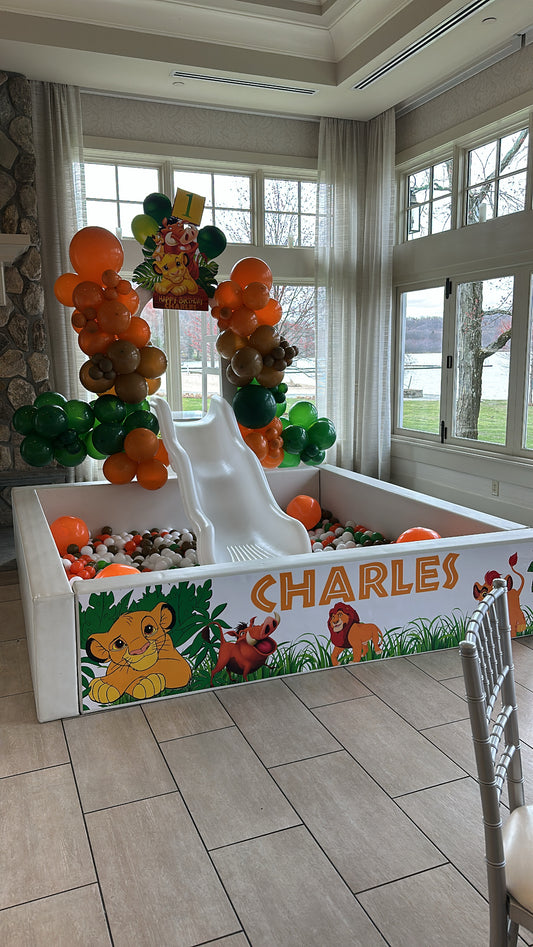 Ball pit banner